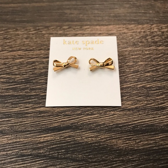 kate spade Jewelry - Brand New Kate Spade Gold Bow Earrings
